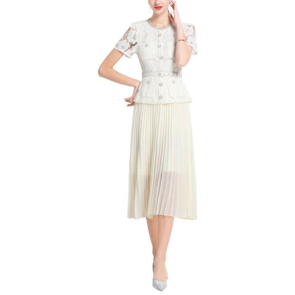 Elaine Womens  2Pc Top & Skirt Set